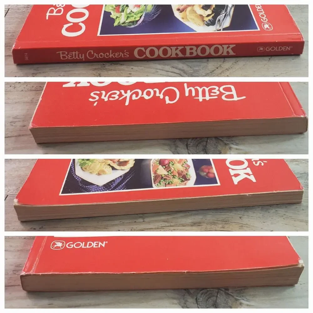 Betty Crocker’s Cookbook 1989 8th Printing Red Soft Glossy Cover Golden Paperbac